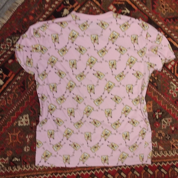 Nickelodeon SpongeBob SquarePants Pink S/S Graphic Tee - Men's L - Picture 3 of 4